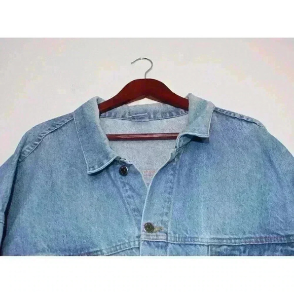 Gold Wing Road Rider Vintage Denim Graphic Biker Oversized Y2K Jacket Men's XXXL - Picture 3 of 16